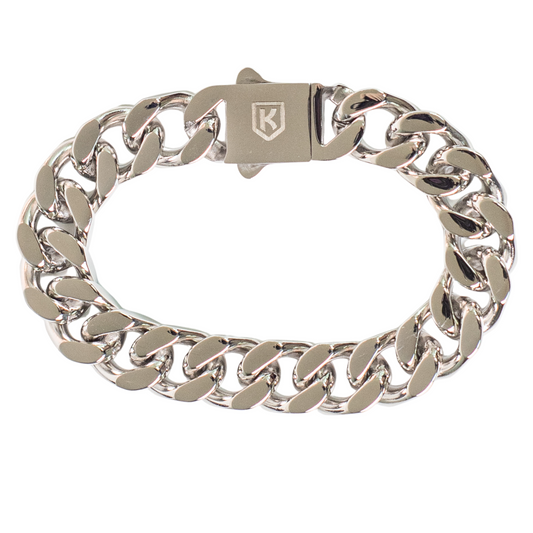 Cuban Bracelet Silver - 12mm