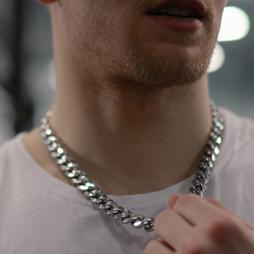Cuban Chain Silver - 10mm