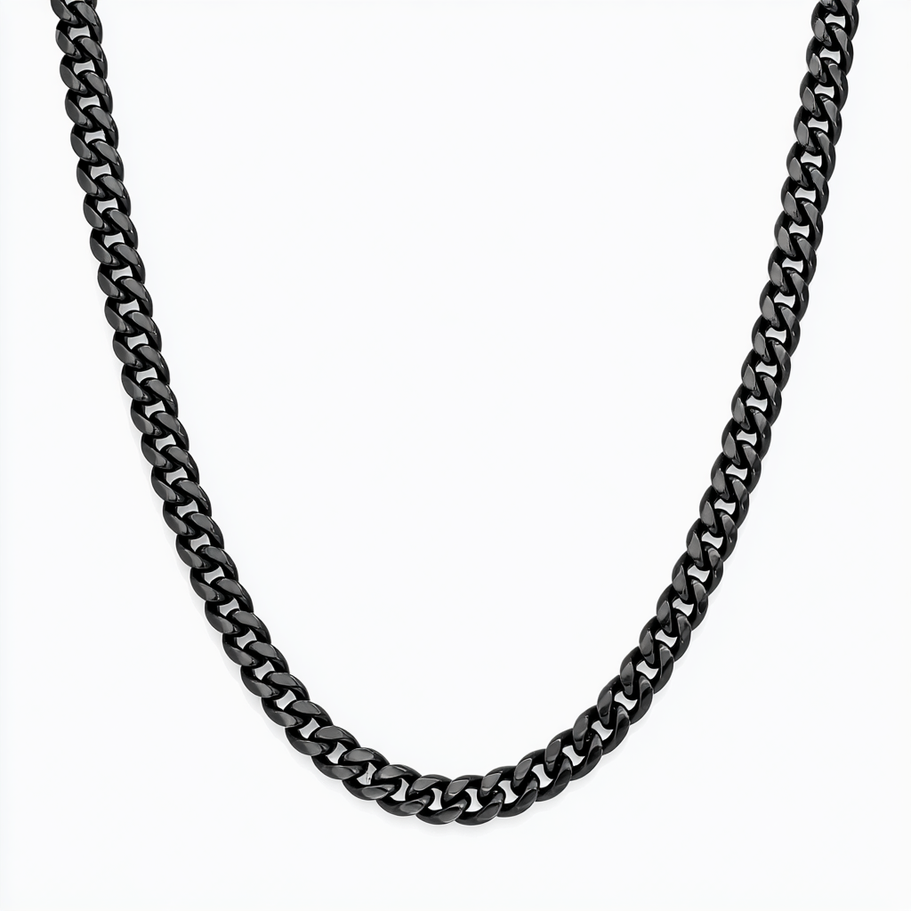 Cuban Chain Black - 3mm
