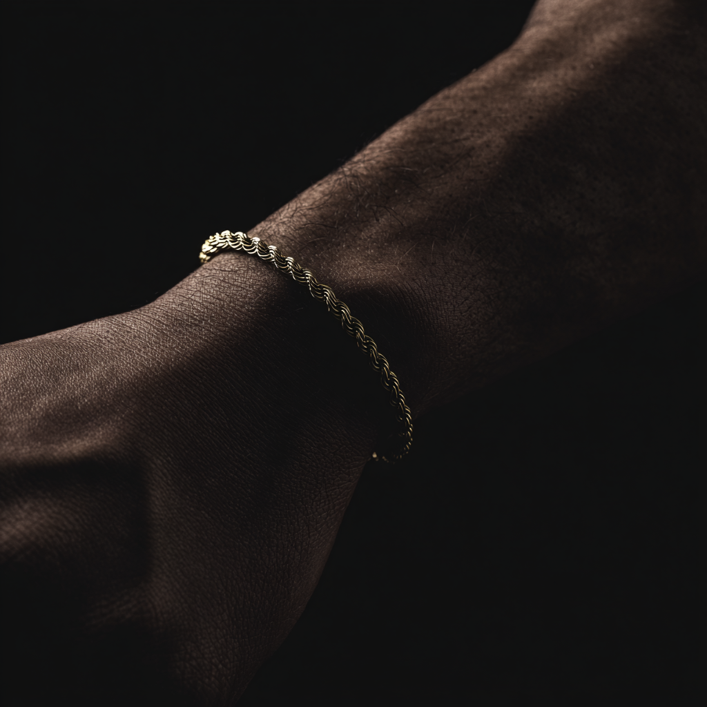 Rope Bracelet Gold - 3mm