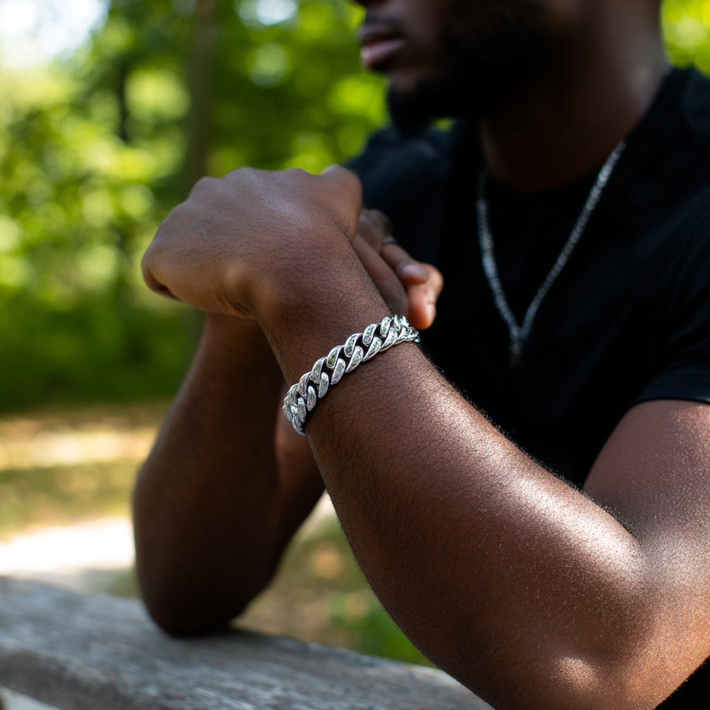 Cuban Bracelet Silver - 12mm