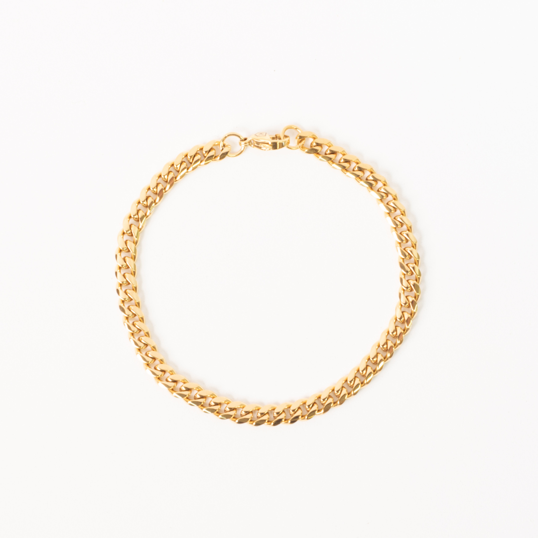 Cuban Bracelet Gold - 5mm