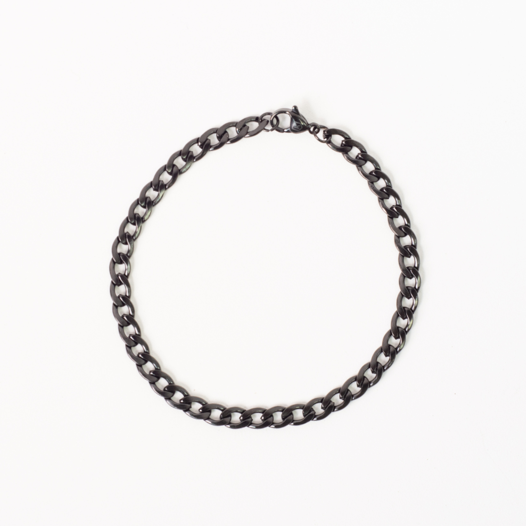 Cuban Bracelet Black - 5mm