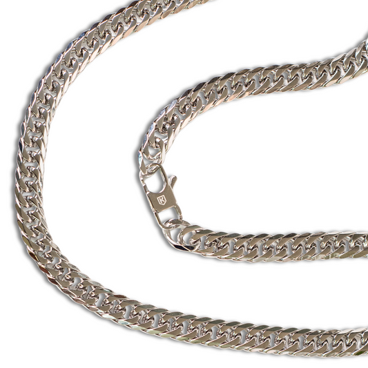 10mm Silver Cuban Chain