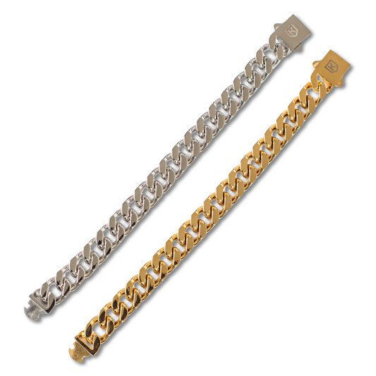 12mm Gold Cuban Bracelet