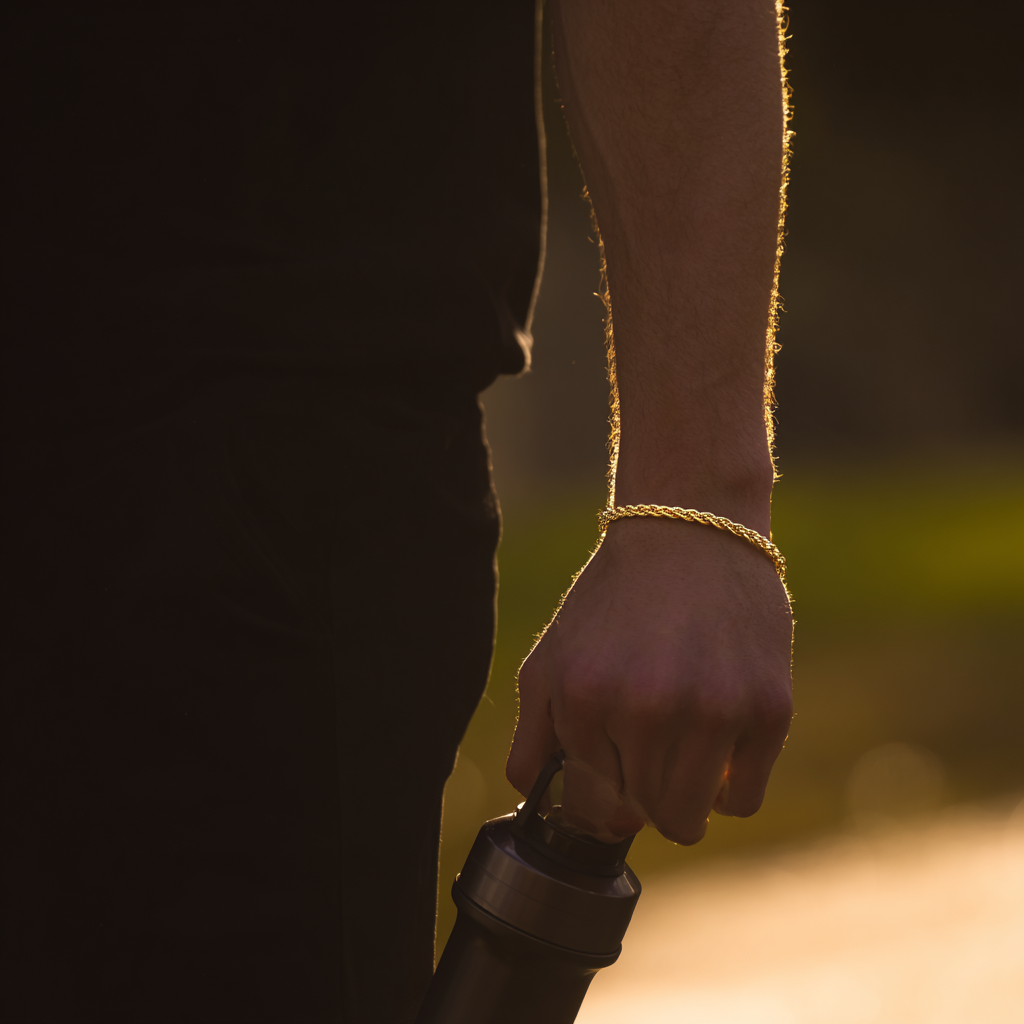 Rope Bracelet Gold - 3mm