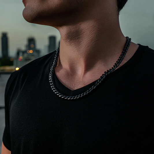Cuban Chain Black - 5mm