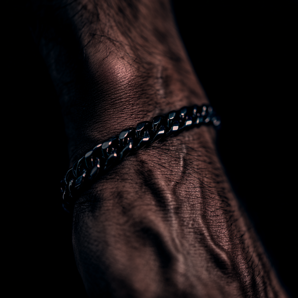 Cuban Bracelet Black - 5mm