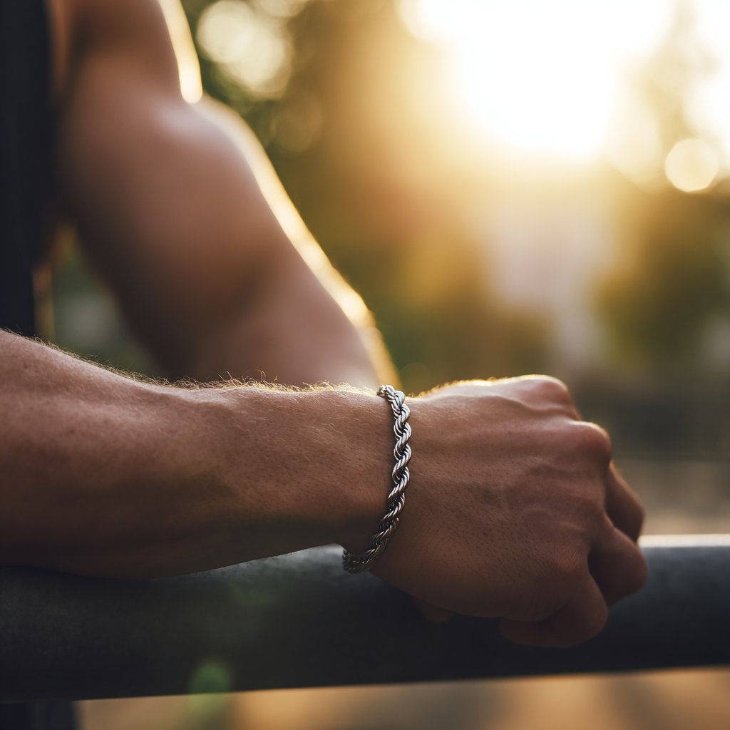 Rope Bracelet Silver - 3mm